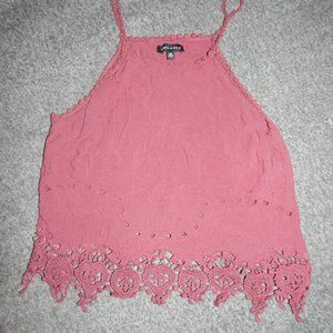 Kendall and Kylie lace crop top